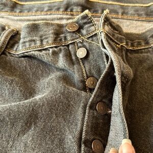 Levi's 501 Original Altered W44 L27.5”  Men's Black Jeans